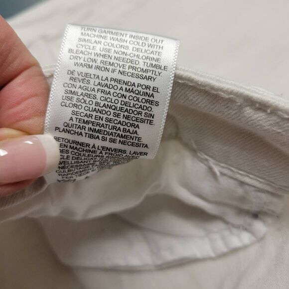 Kensie You Look Pretty Skinny White Denim Cropped Ankle Jeans - Picture 4 of 6